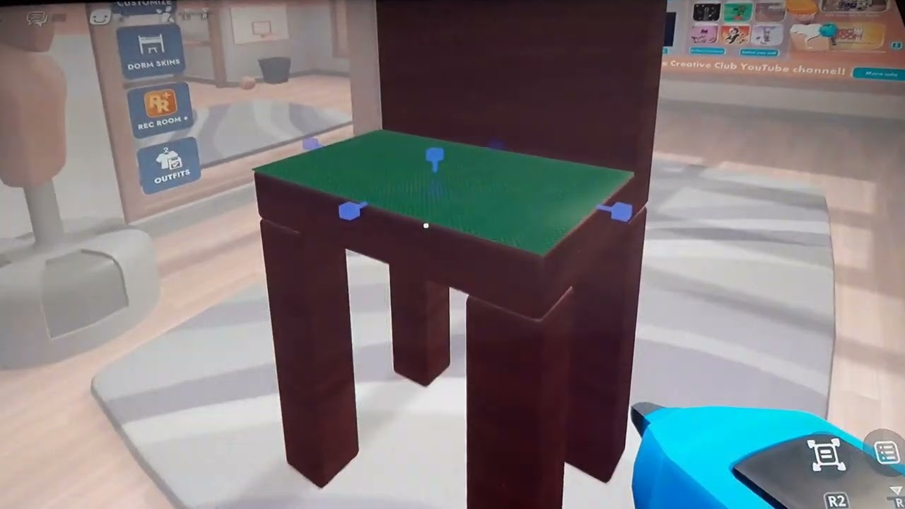how to make a chair in rec room in 4 min