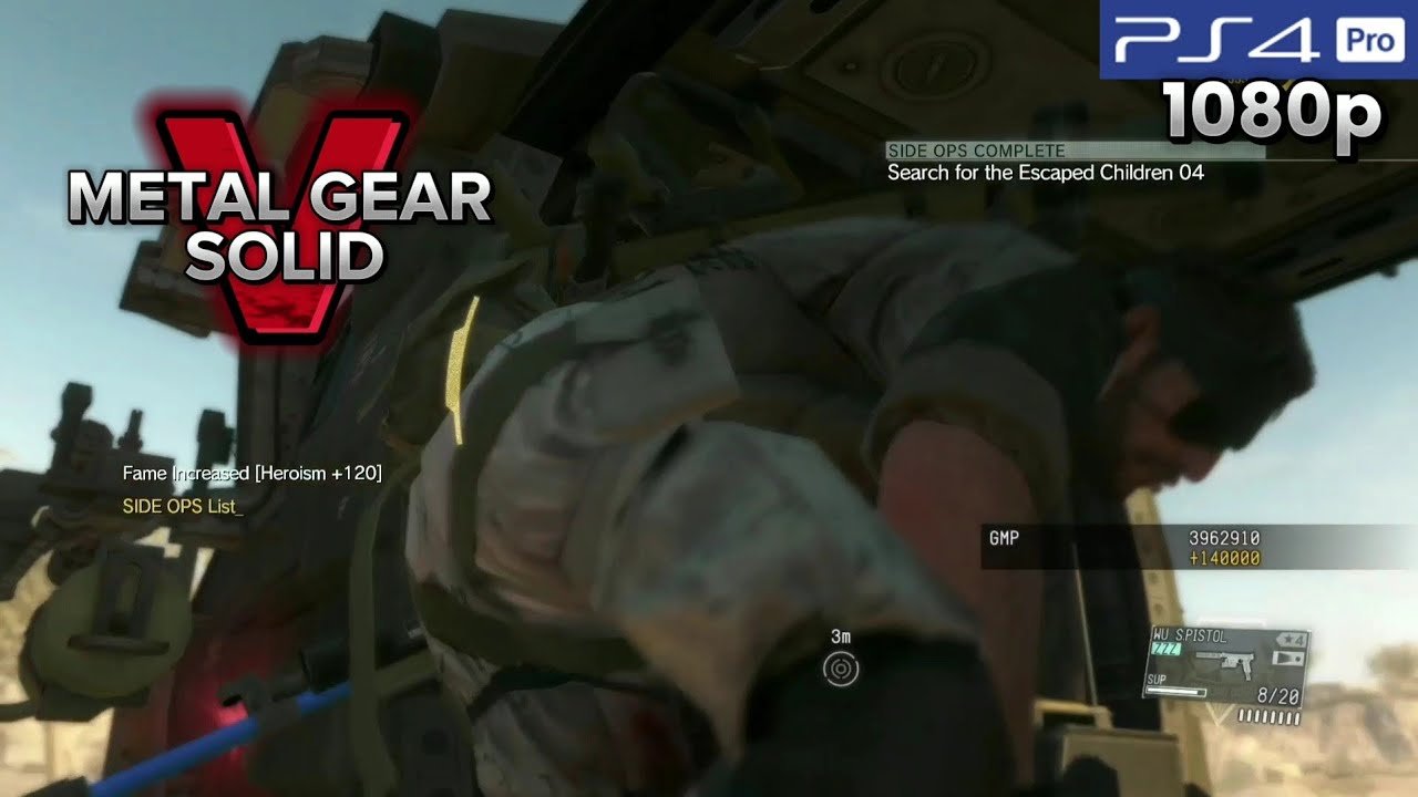 Side Ops 148 Search Escaped Children 04 | PS4 Pro MGSV in 1080p Walkthrough