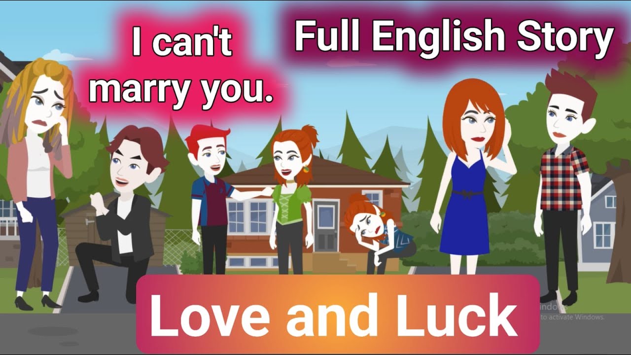 Love and luck Full English Story | Animation Story| English Story| Learn English| Aakash Animates.