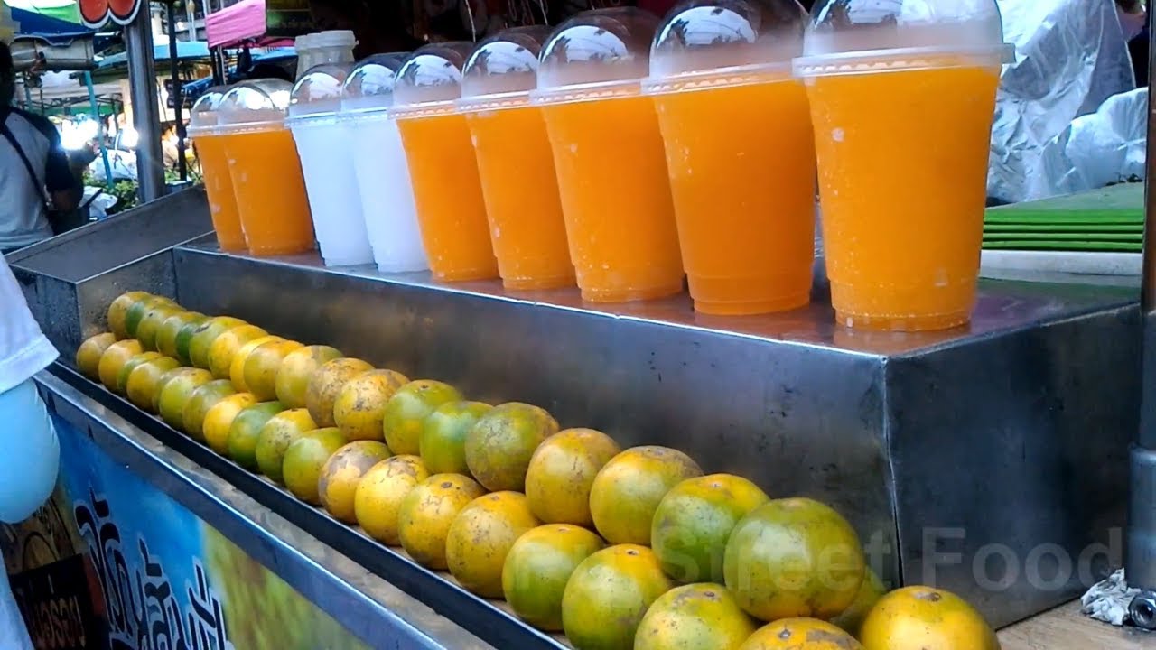 Street Food Orange Juice 🍊🥤😍🧡
