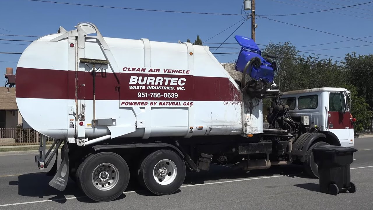 Burrtec Autocar Heil Rapid Rail Garage Truck 2181  