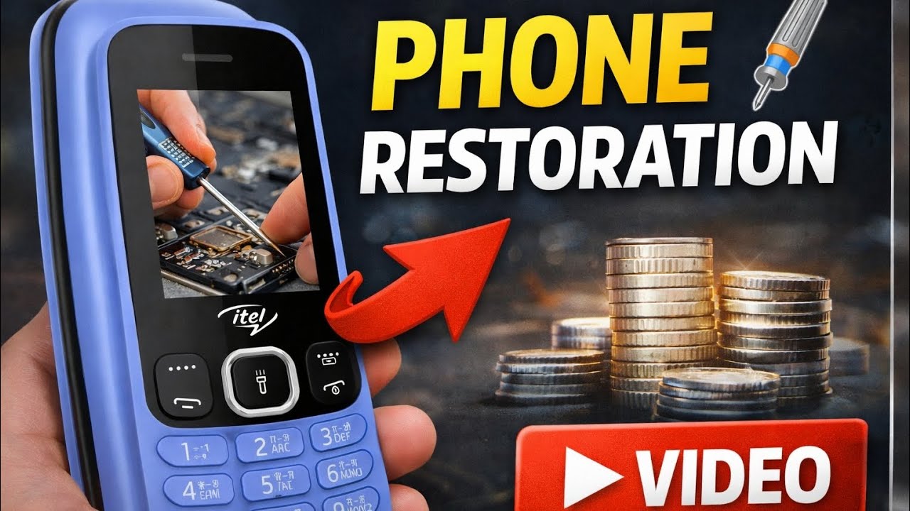 📱 Itel Keypad Phone Screen Change | Complete Phone Restoration