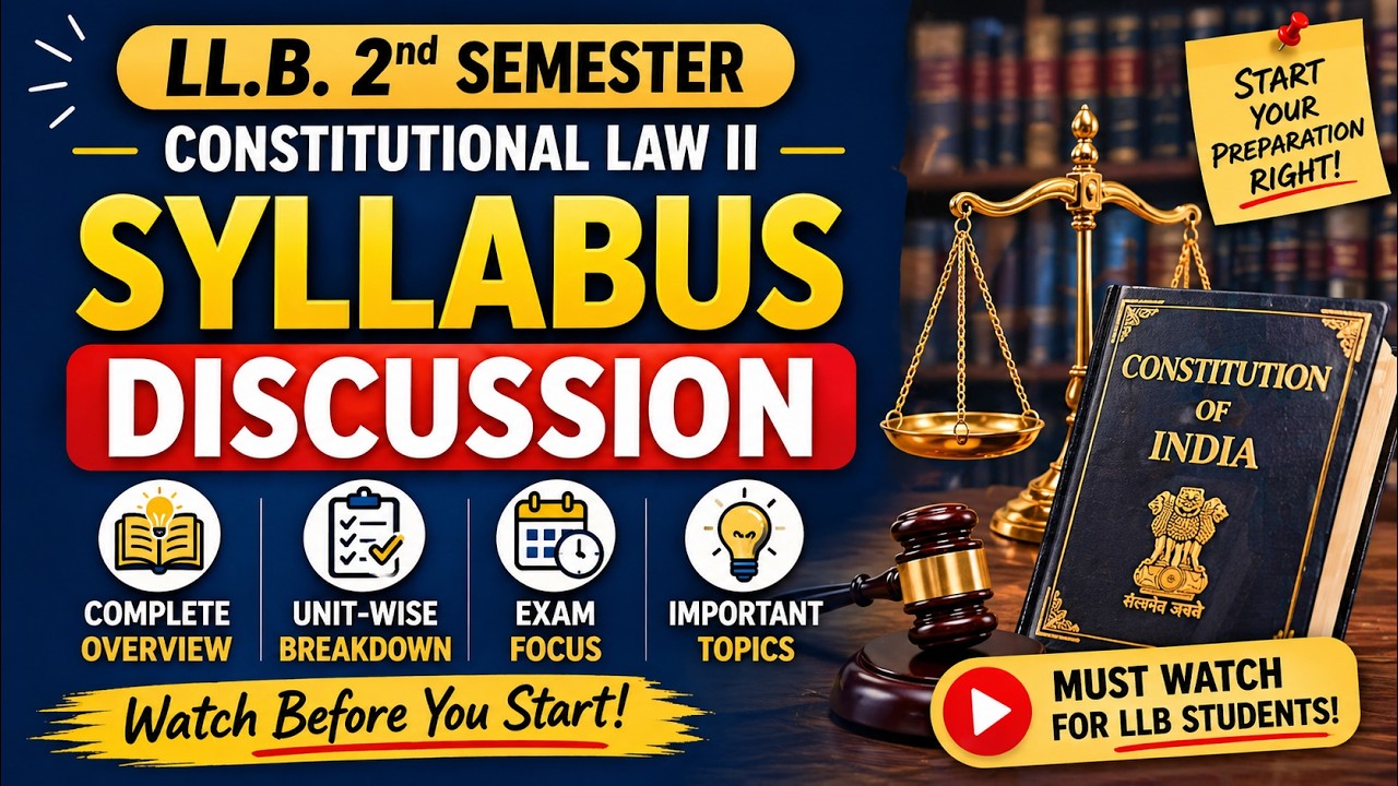 LL.B 2nd Semester Syllabus Discussion | Lucknow University NEP | Clarity Verity