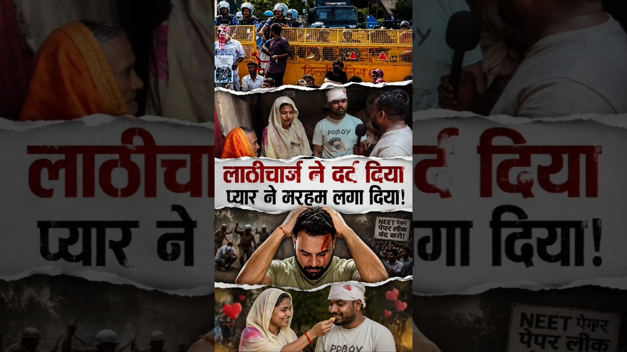 Love Story Found at NEET Protest | #Bihar #NEET #NEETProtest #JantarMantar #LoveStory #viralvideo