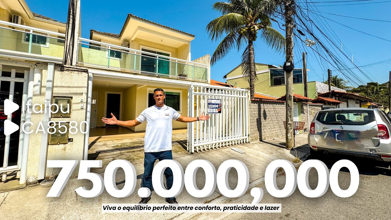 EXCLUSIVIDADE! CASA DUPLEX EM ITAIPU INCLUI 4 QRTS E ÁREA GOURMET l LUIS IMÓVEIS (CA8580)