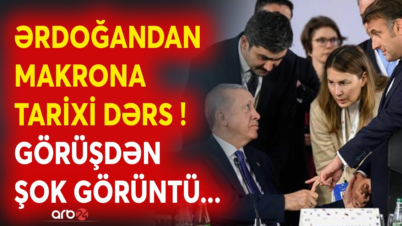 SON DƏQİQƏ! Ərdoğandan Makrona UNUDULMAZ DƏRS - Fransız lider BU ŞƏKİLDƏ ACİZ QALDI - CANLI