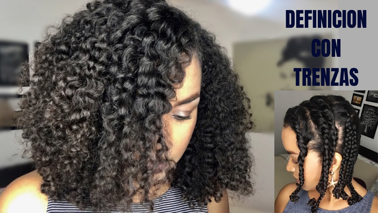 Definición Con Trenzas Rizos 3B, 3C - ¨Braid Out¨