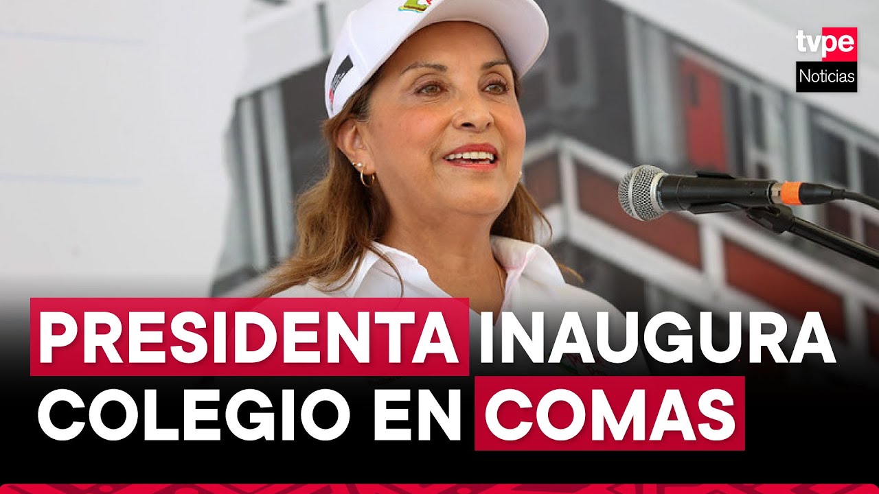 Presidenta Dina Boluarte inaugura I. E. San Felipe en Comas