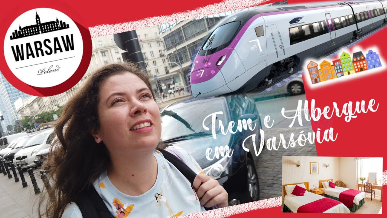 Viagem de trem pela Polônia até o nosso hostel no centro de Varsóvia! Com dicas e detalhes.