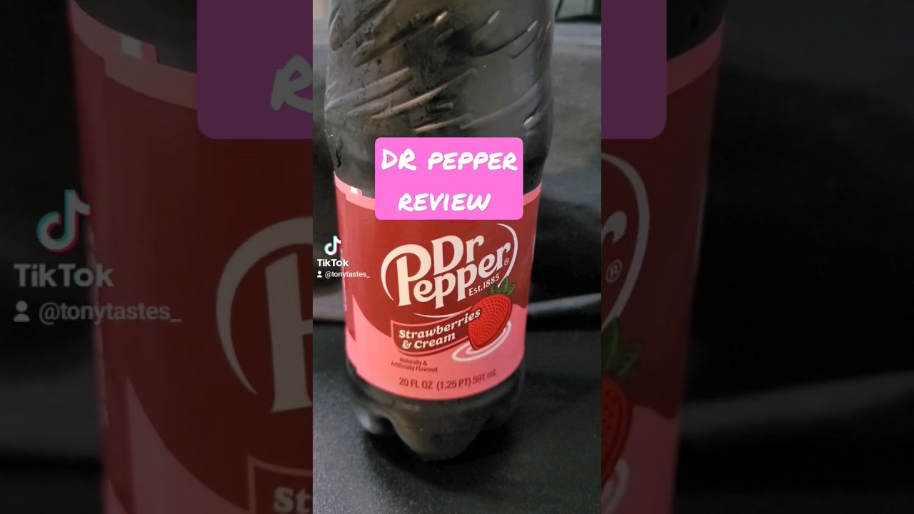Dr Pepper Strawberries And Cream Review #review #soda #drpepper #strawberriesandcream #viral