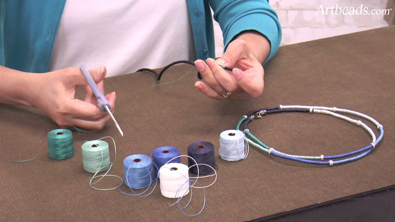 Artbeads Quick Tutorial - Thread Wrapped Cord Techniques with Cynthia Kimura