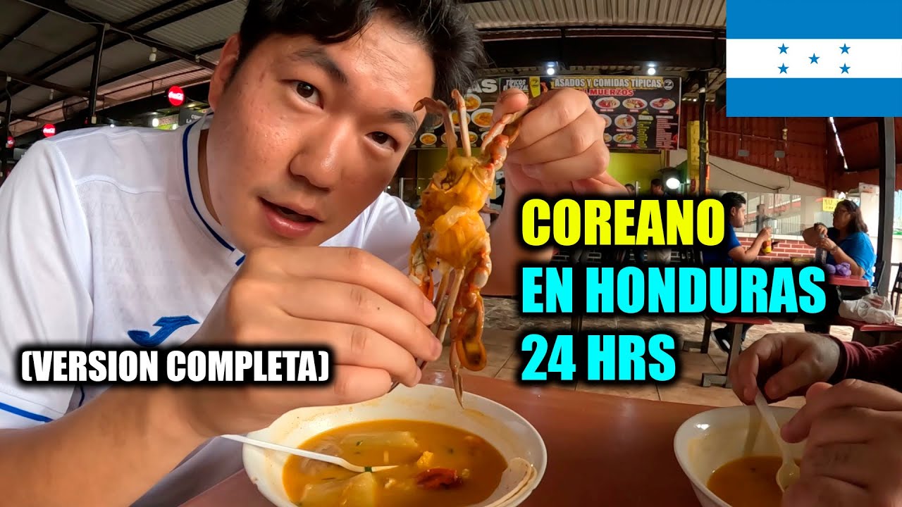 COREANO PROBANDO COMIDA HONDUREÑA EN PRIMERA VEZ | HONDURAS VERSION COMPLETA🇭🇳