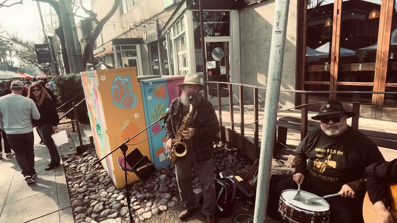 “Poke Salad Annie” by Allie Marcel, Henry and David at Sacto Saturday Market 1/31/26. Tony Joe White