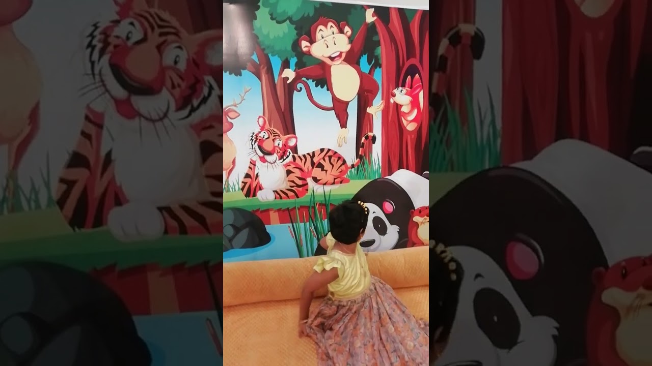 Sumukhi enjoying on avyukth 1st birthday party 