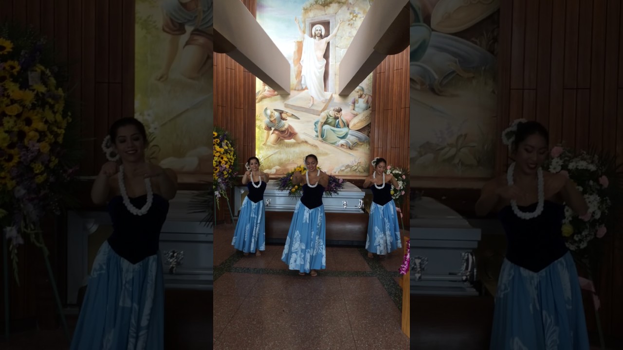 aloha oe 9april2016  (Bay Area Hula performing at my fathers funeral) part 1 of 2
