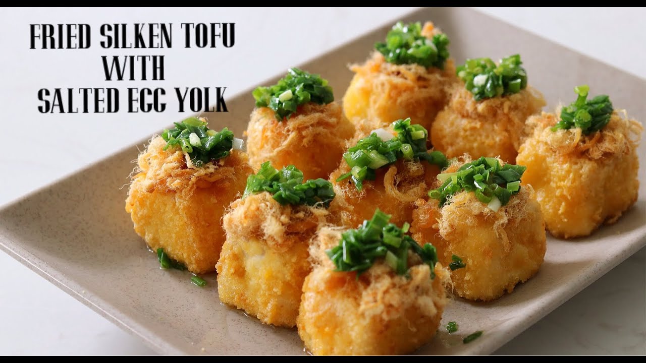 Đậu Hũ Non Chiên Trứng Muối I Fried Silken Tofu with Salted Egg Yolk