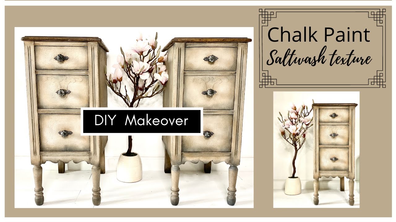 Saltwash and Blending Textures with Chalk Paint and Clear Glaze!