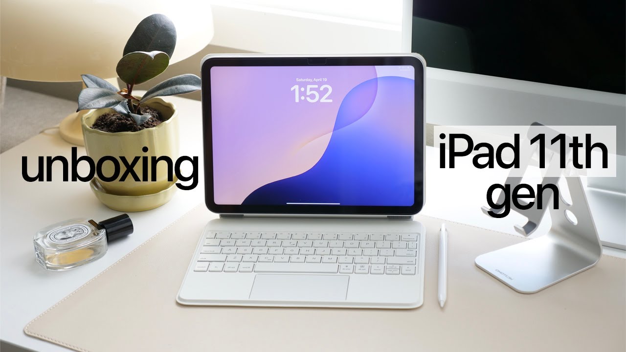 Aesthetic Unboxing Silver iPad 11th Generation 2025 | Setup  & accessories App Recs