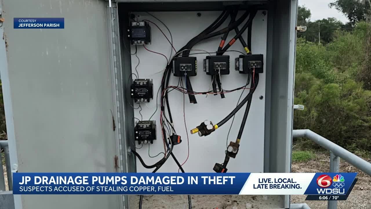 Copper, fuel stolen from JP drainage pump stations