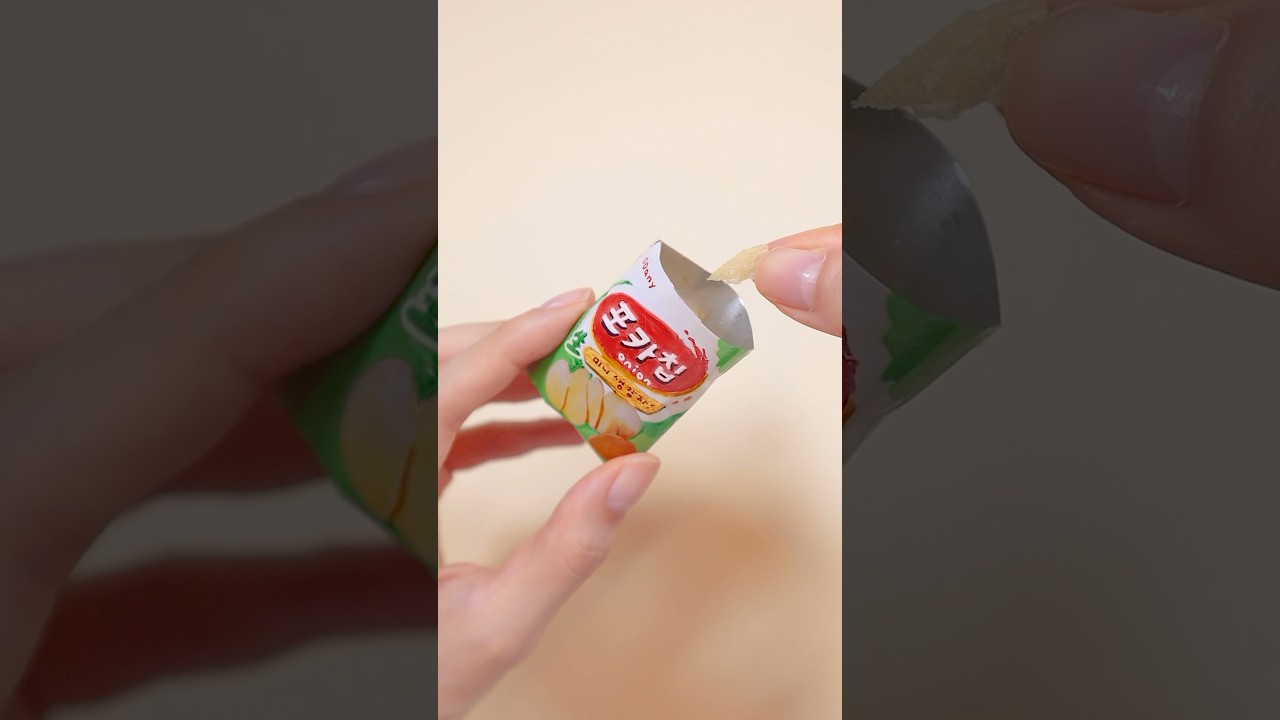 진짜 먹을 수 있는 미니감자칩🥔 DIY miniature food
