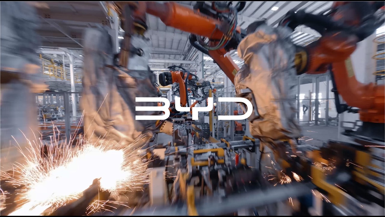BYD China FPV Drone Fly-Through | BYD's Largest Car Factory