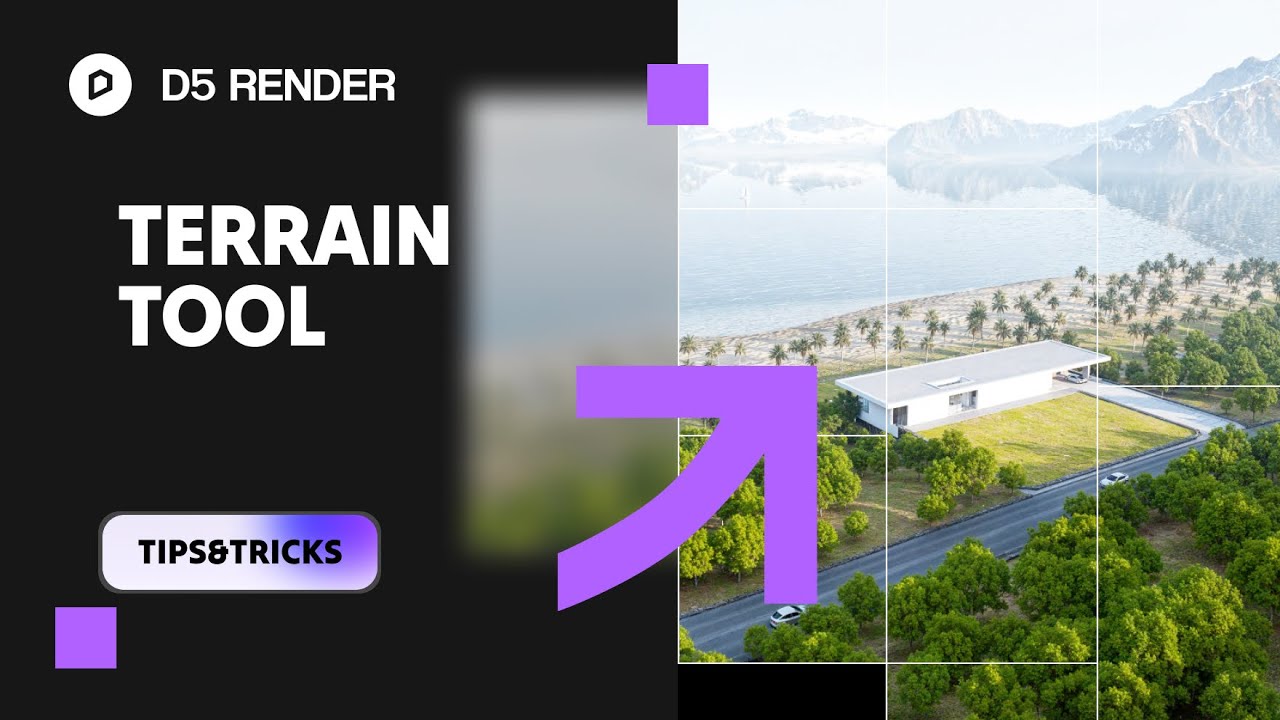 3D Terrain Tutorial | D5 Render | Sculpting Brush, Heightmap, Terrain Templates