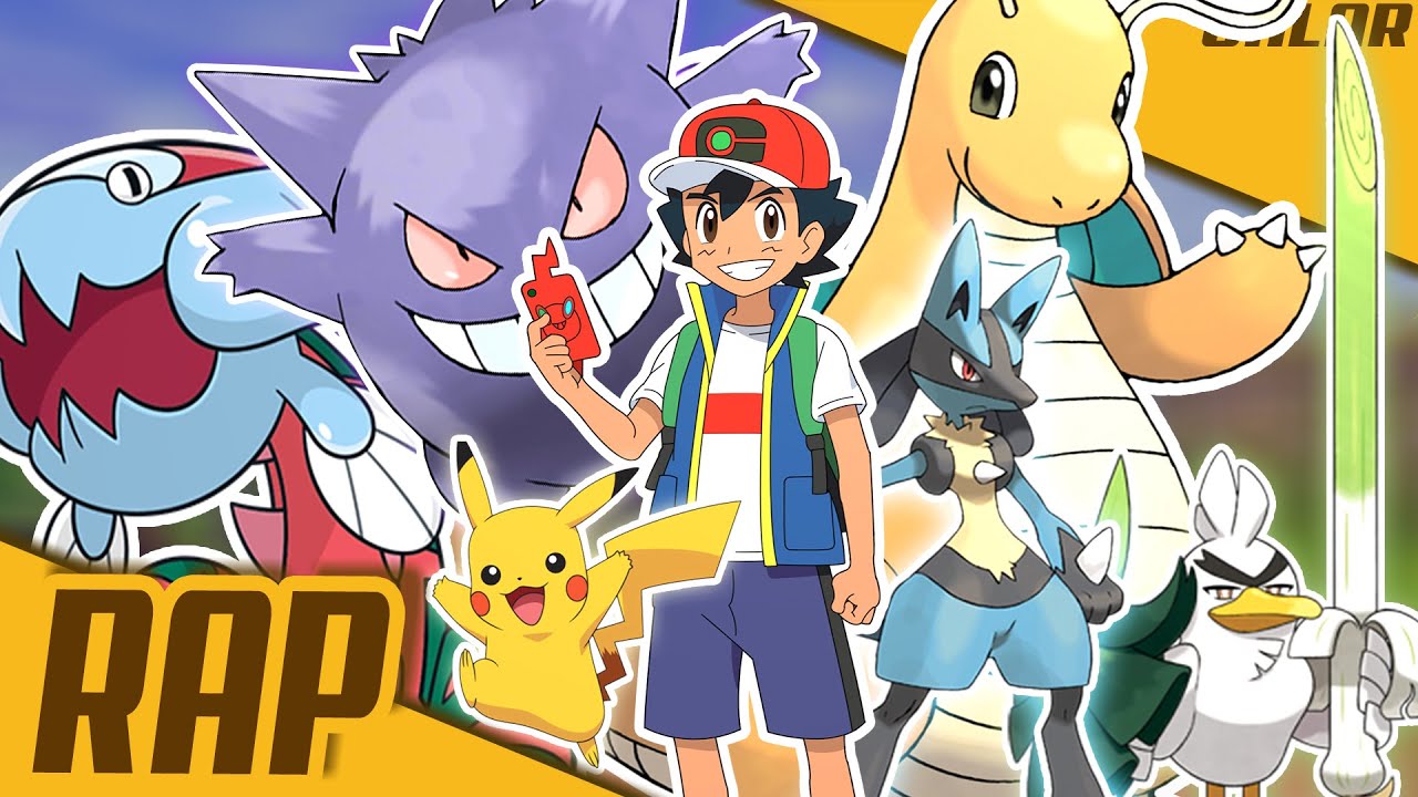 RAP do Time de GALAR | Pokémon Jornadas (Gengar,Dragonite,lucario +) TC Punters