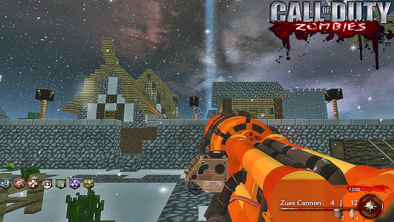 MINECRAFT LAST RESORT CUSTOM ZOMBIES RETO | WORLD AT WAR ZOMBIES