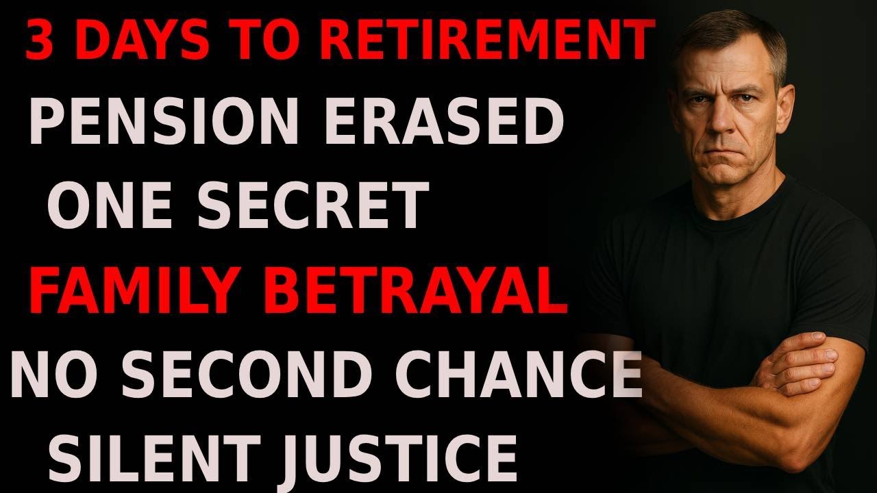 3 Days Before Retirement | Family Betrayal Story &mdash; Silent Justice