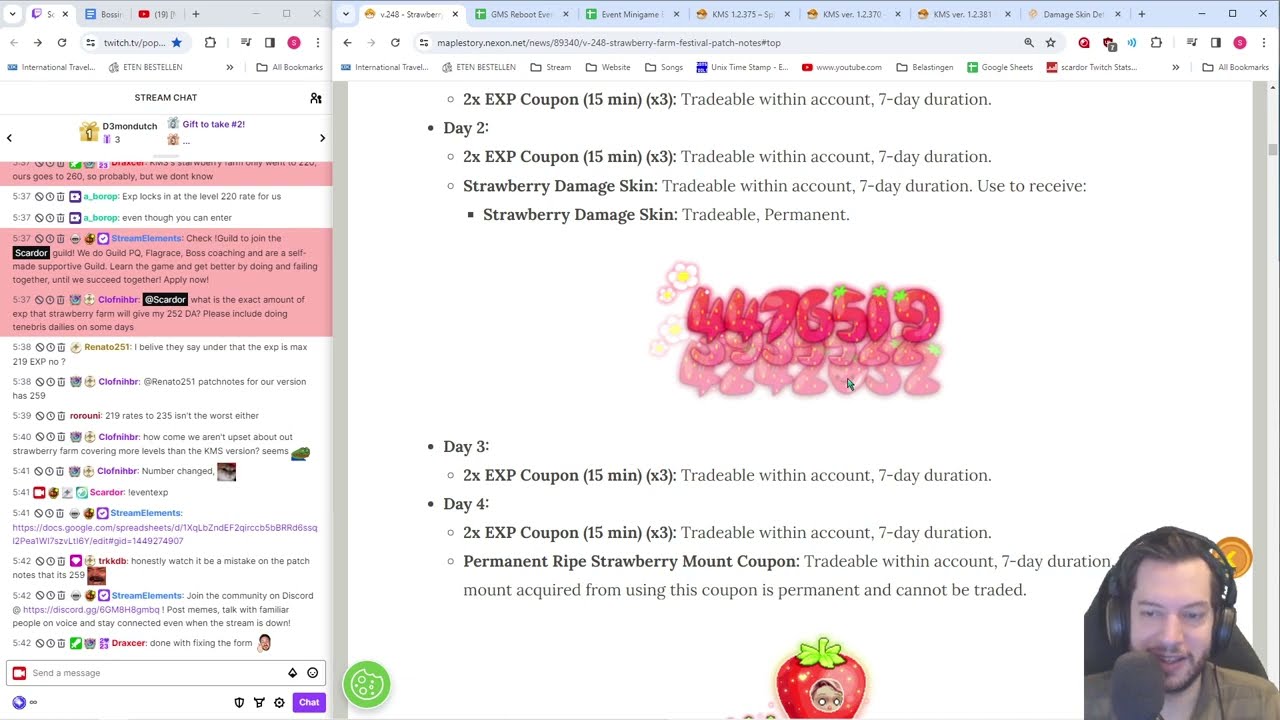 Scardor Reviews: Strawberry Farm Patch notes + Konosuba Crossover Event