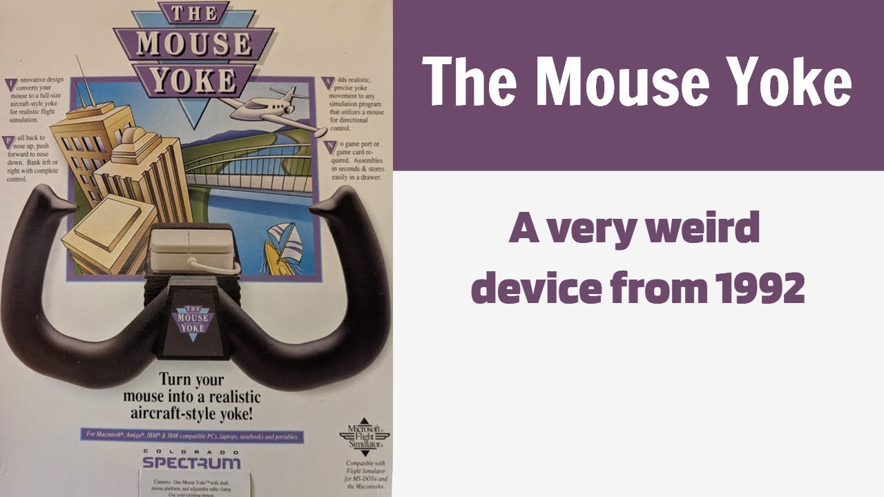Mouse Yoke from 1992 - Oddware to turn your mouse into a flight yoke