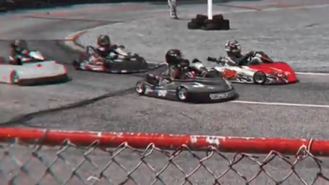 Crazy Fast Go Kart Racing on Asphalt at King George Speedway