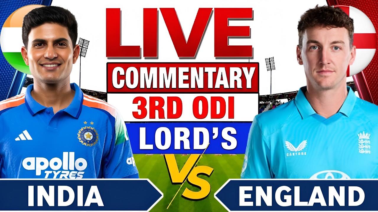 🔴Live India vs England 3rd ODI | Ind vs Eng | Ind vs Eng 3rd ODI Live Score & Commentary🎙️