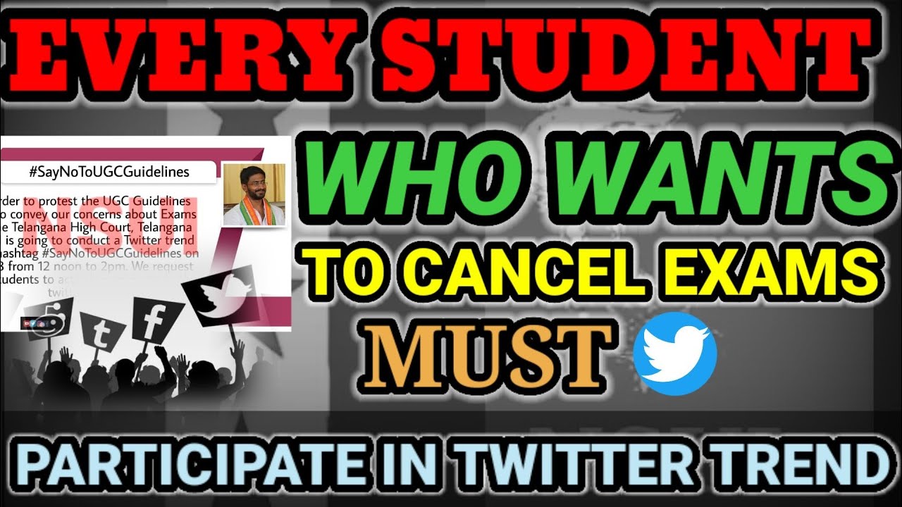 TWITTER TREND SAYS NO UGC GUIDELINES //FINAL YEAR EXAMS SHOULD BE CANCELLED