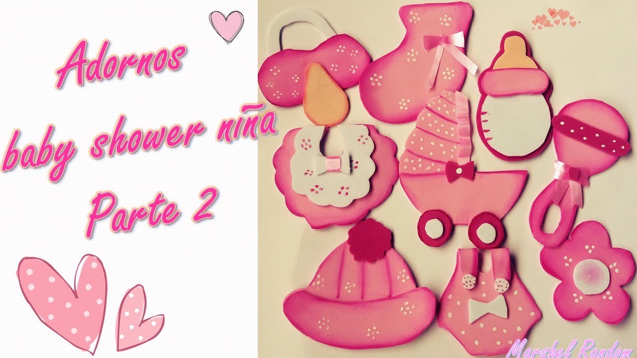 BABY SHOWER COMO HACER DECORACIONES EN FOAMI 🌸 CRAFTS