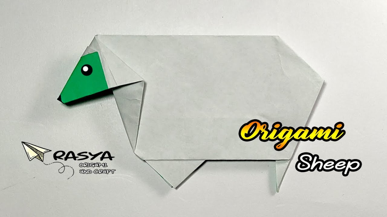 Easy Origami Sheep - How to make Paper Sheep - Cara membuat origami domba