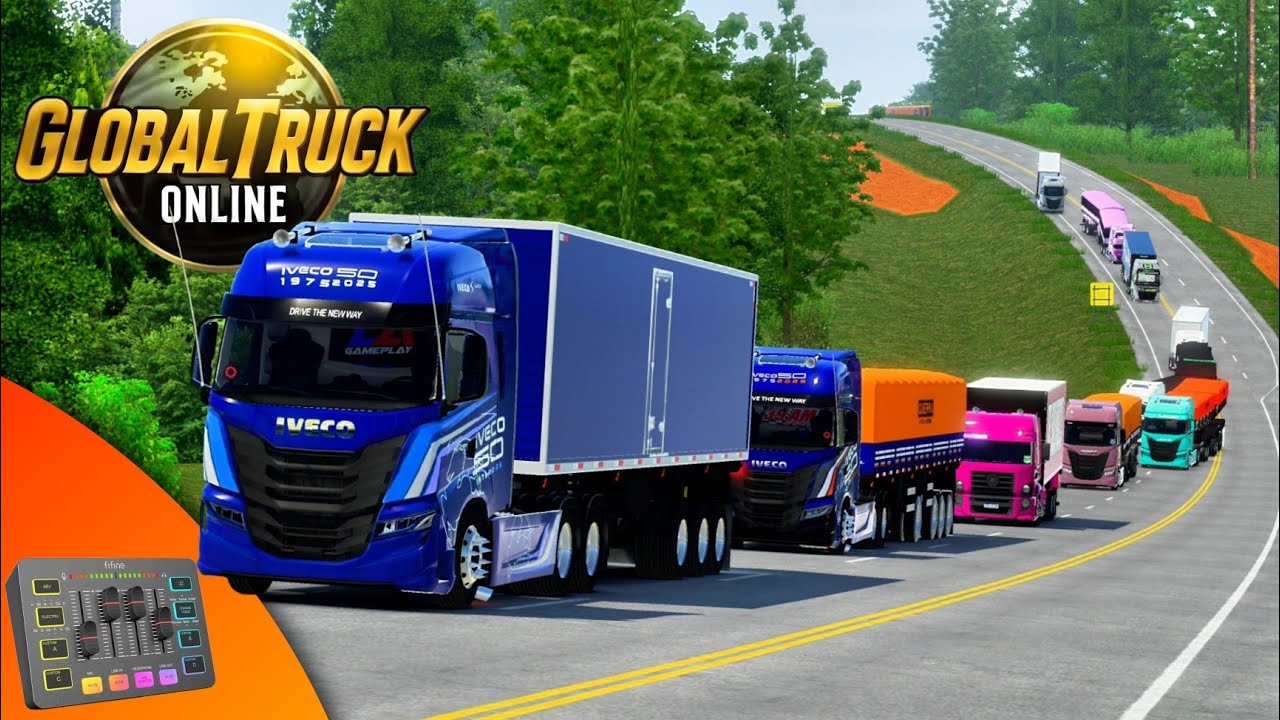 MEGA COMBOIO DE IVECO NO GLOBAL TRUCK ONLINE - FIFINE AmpliGame SC3