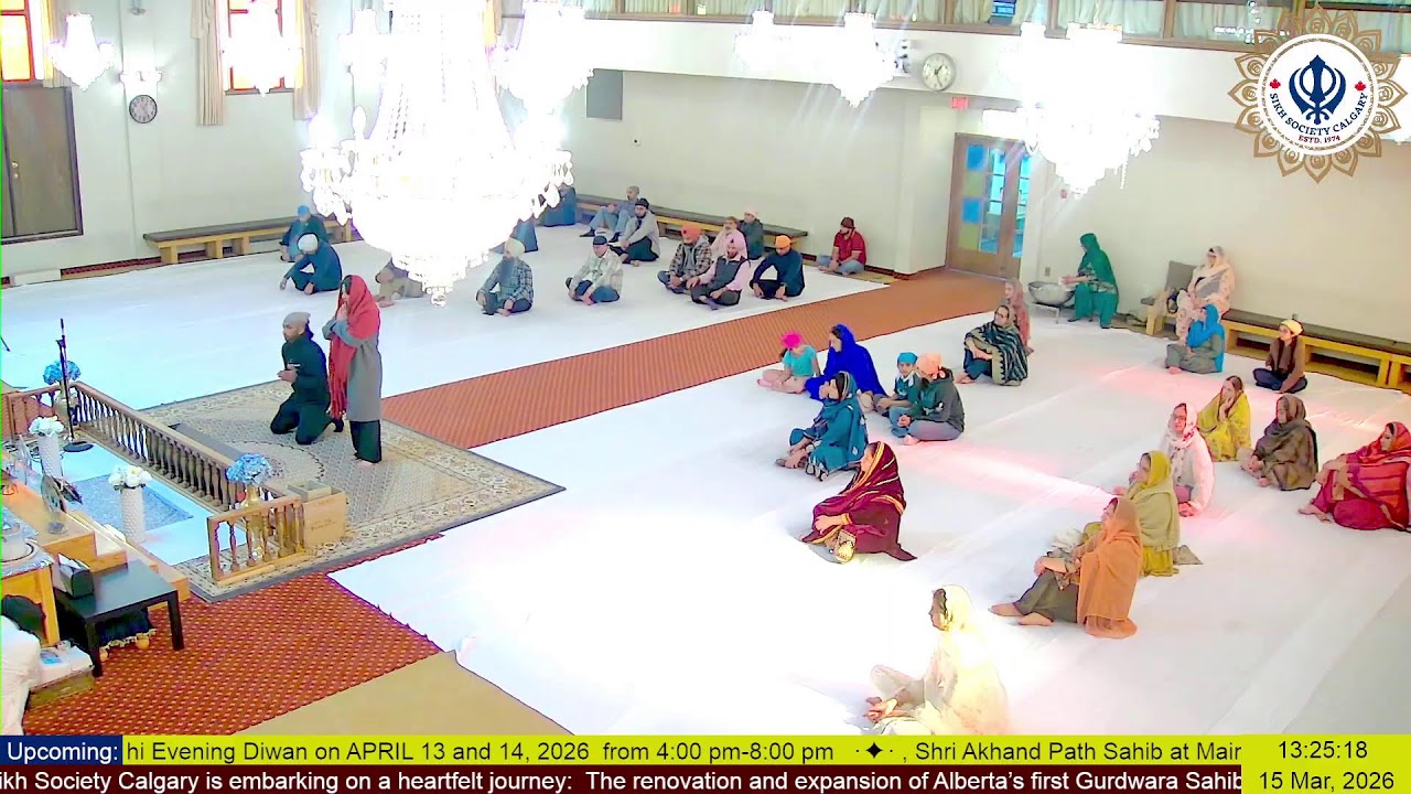 Sikh Society Calgary official Live Stream | March 15, 2026