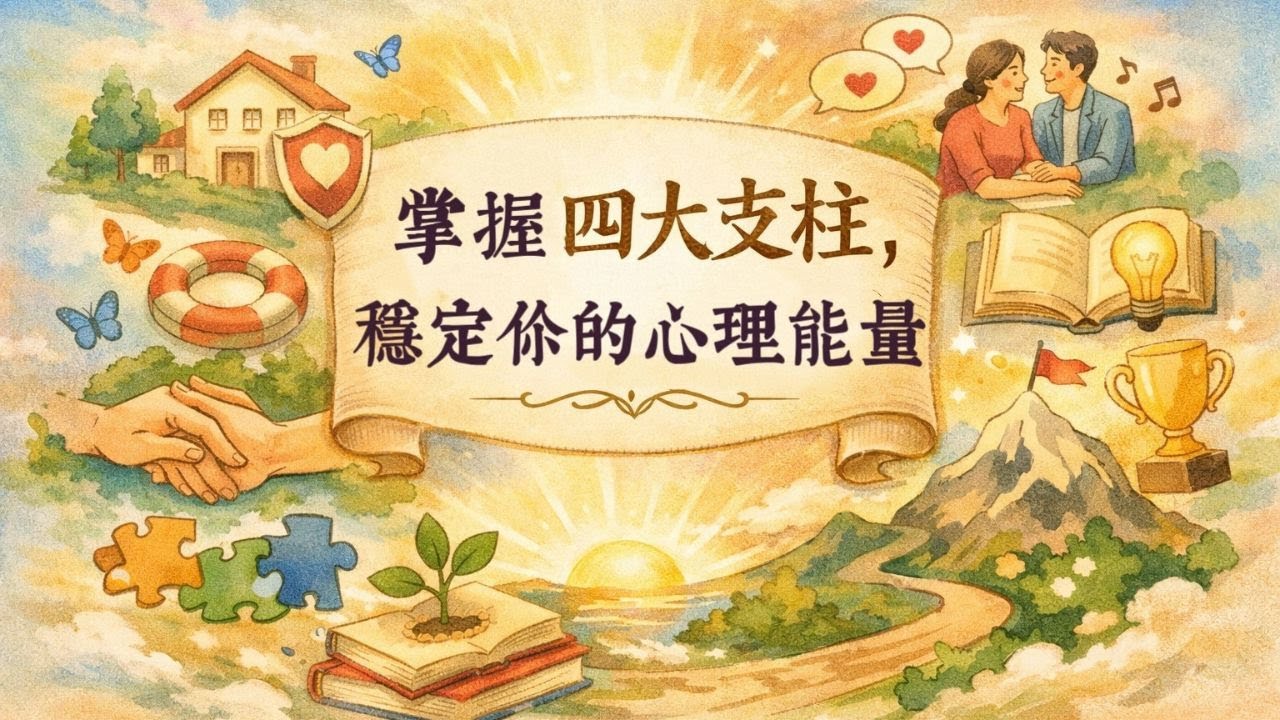 【心理學說•情緒 02】｜情緒不是敵人！探究幸福四大支柱，穩定你的心理能量