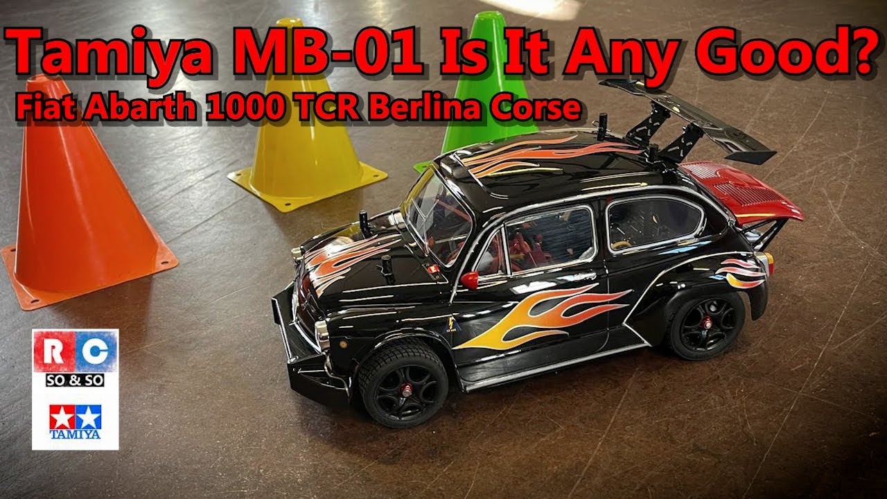 Tamiya MB01 - Is It Any Good? Fiat Abarth 1000 TCR Berlina Corse & Cones!