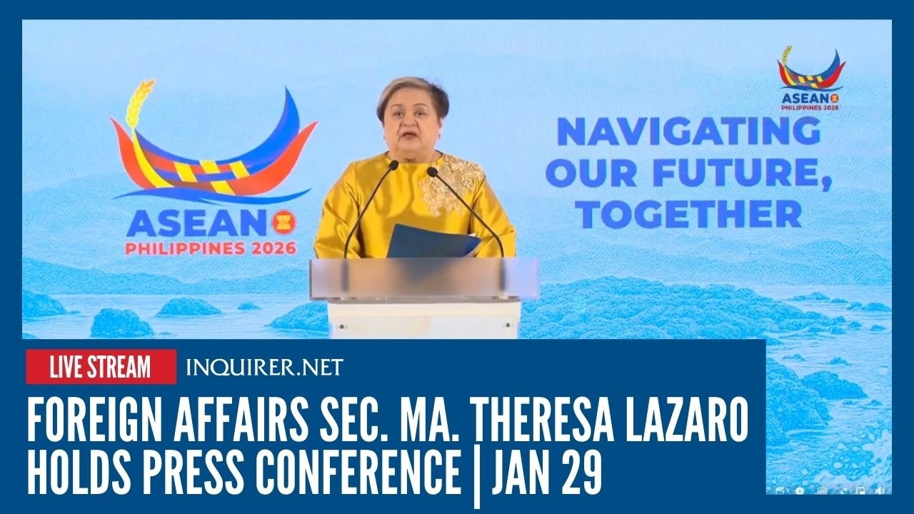 LIVE: Foreign Affairs Secretary Ma. Theresa Lazaro holds press conference | Jan 29