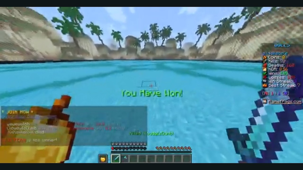 pvp on flame frags server