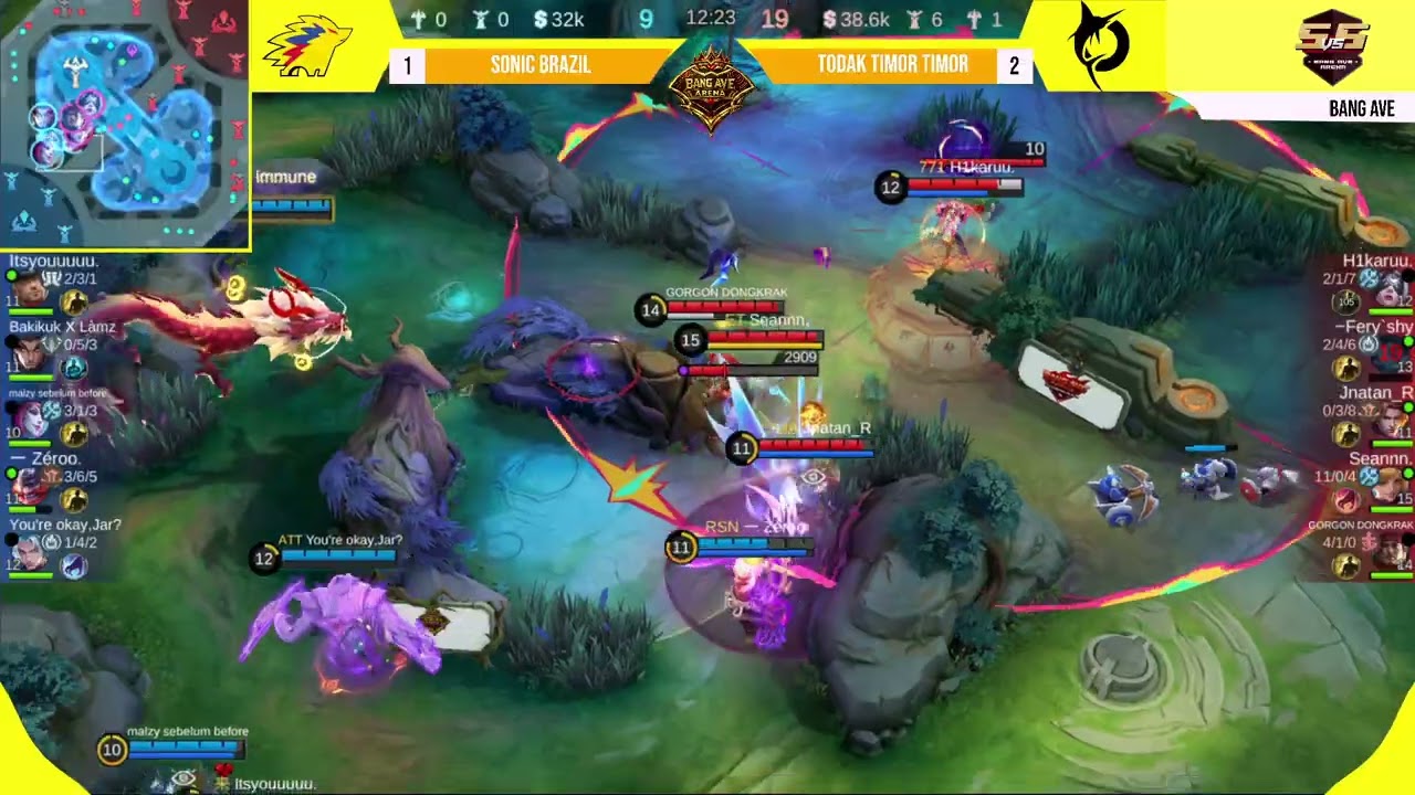 ROOM TOURNAMENT FREE CASTER BANG AVE TIKTOK | MATCH 4 SONIC BRAZIL VS TODAK TIMOR TIMOR