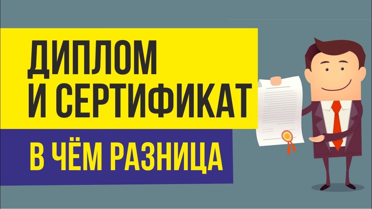 В чем разница между дипломом и сертификатом! | Евгений Гришечкин