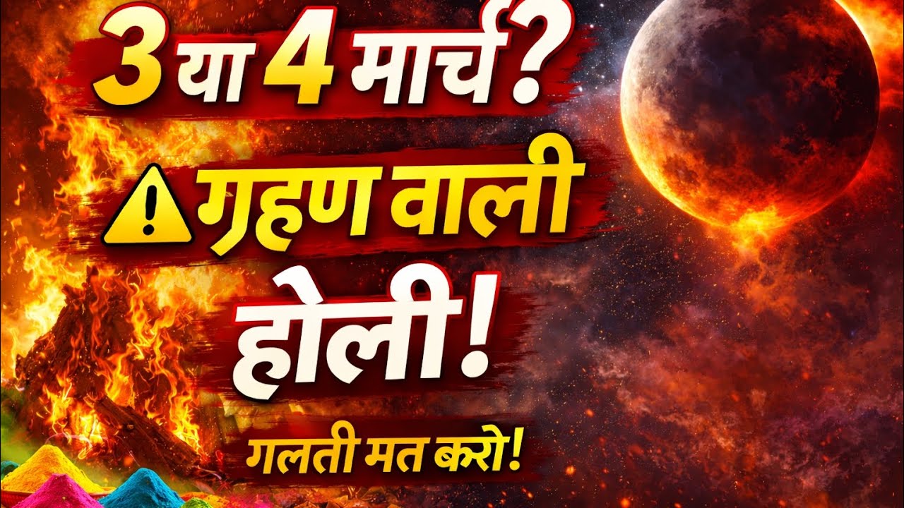 Holi 2026 में बड़ी गलती मत करना! 3 या 4 मार्च? पूरा सच जान लो! 