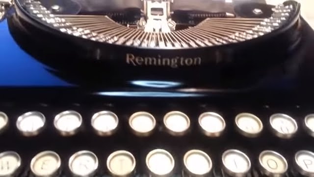 Remington Typewriter grooved Platen re-surfacing sanding removal Pt. 1 DIY