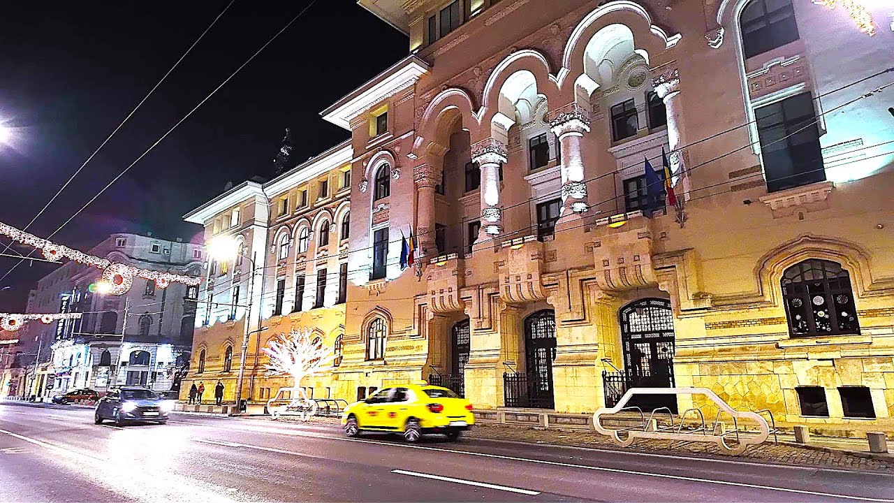 BUCHAREST by Moonlight: Last WINTER Holiday Walk