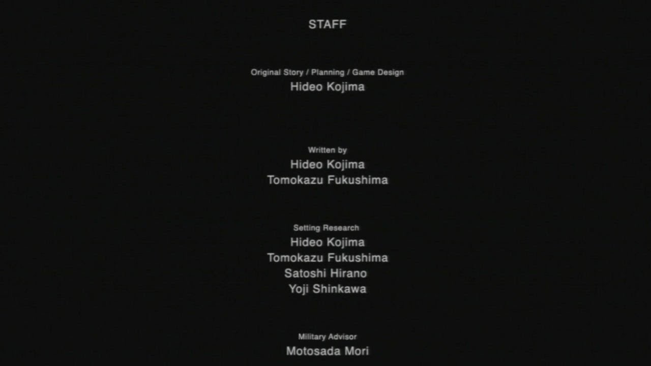 Metal Gear Solid 2 HD - End Credits - Gameplay