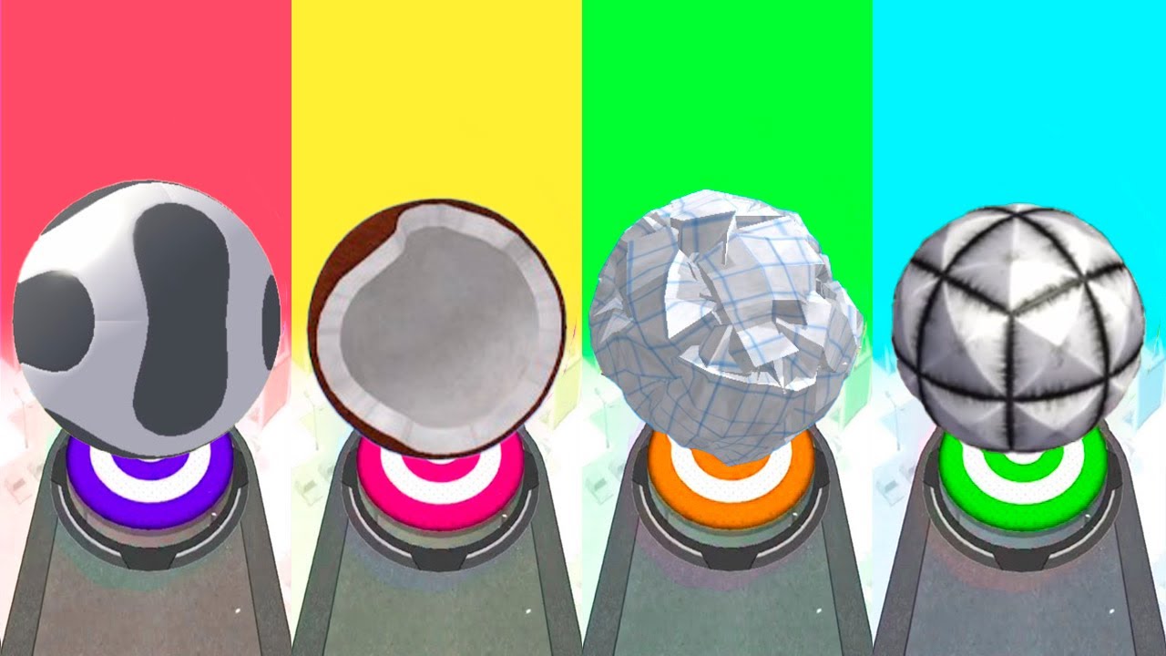 Which Mysterious Ball Will Pass All Levels:📄Going Ball🥥Rolling Ball🗿Rollance🌚Action Ball? Race-751