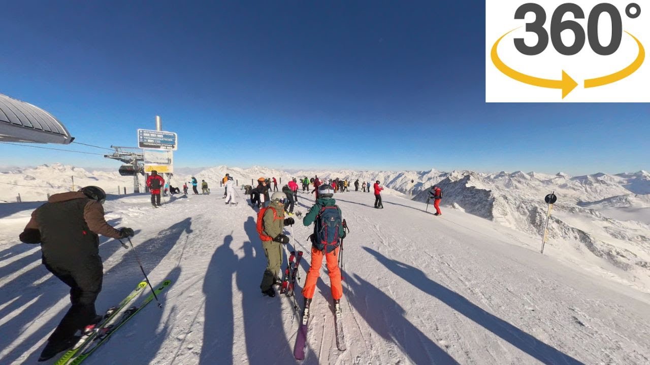 Sölden 15km Ski run | Interactive 8K video | NO MUSIC